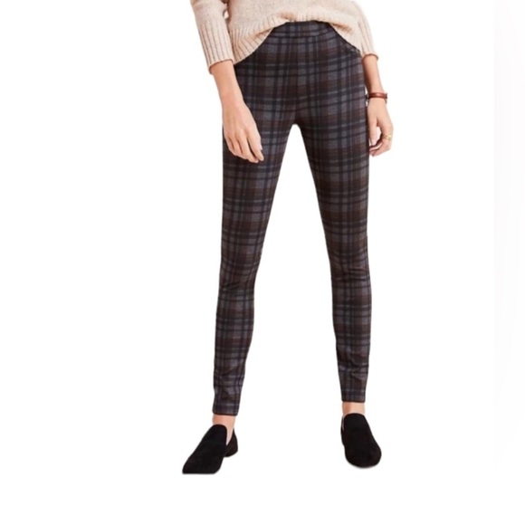 Anthropologie Sanctuary Northolt High-Rise Plaid Legging Pants Size S - Picture 1 of 6